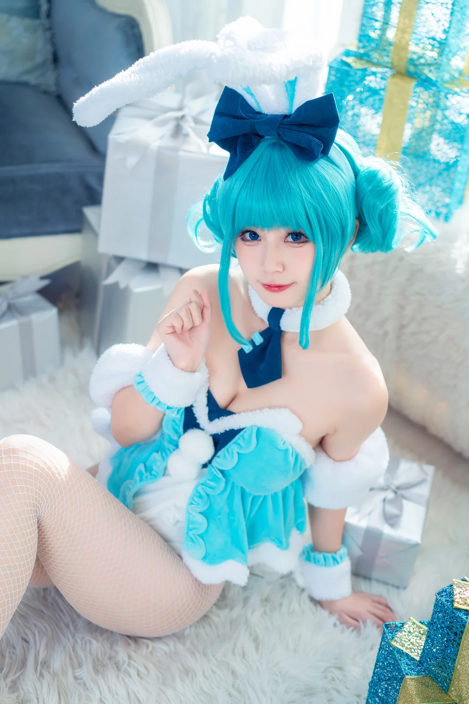 猫大人 - 初音白兔 [24P-280MB] tg@simisebaisi 【丝足阁】005.webp